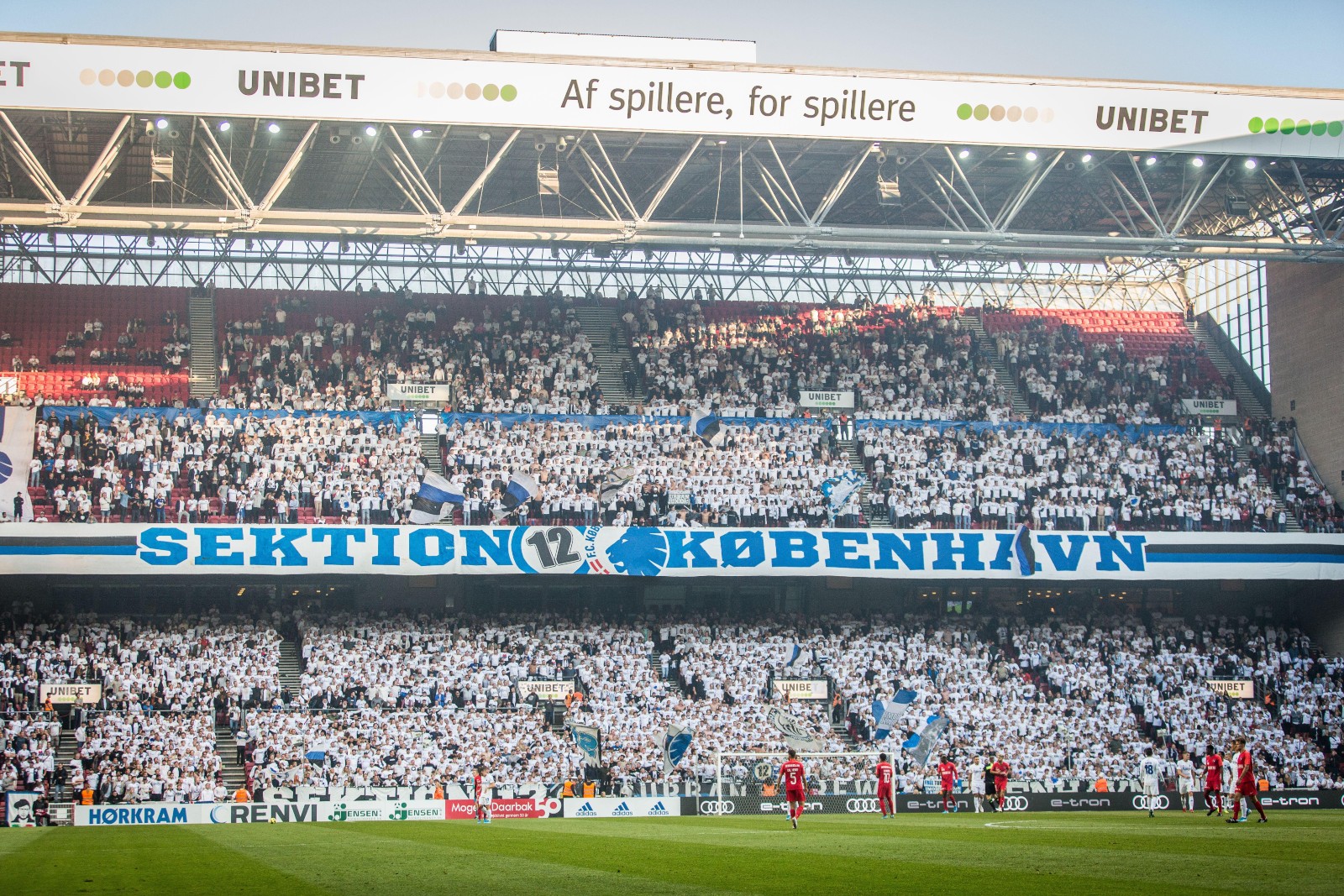 Copenhagen fans at PARKEN stadium.