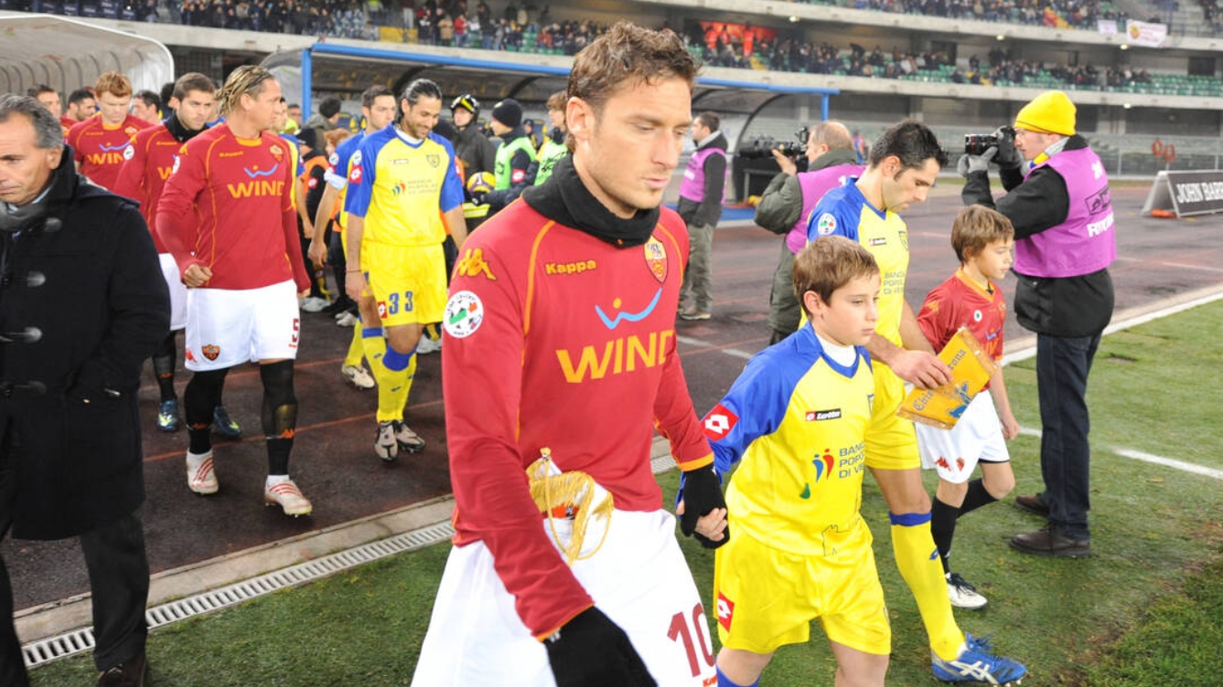 Francesco Totti Roma DECEMBER 6 2008 Football Italian Serie A match between Chievo Verona and AS Roma at the Bentegodi Stadium in Verona Italy Photo by Enrico Calderoni