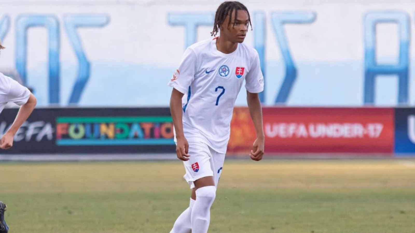 Samuel Lusale in action for Slovakia U17. Credit: samuel_official2007 Instagram.