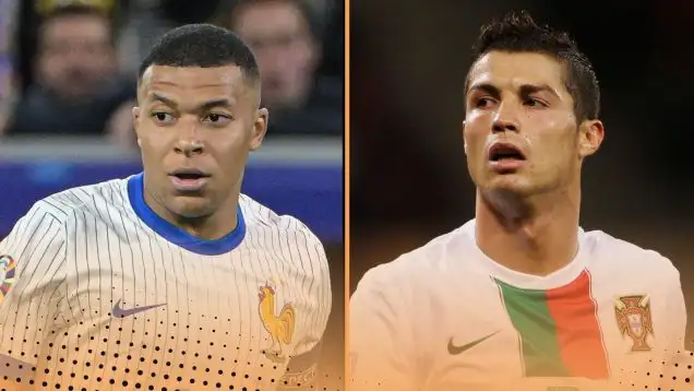 Cristiano Ronaldo Kylian Mbappe Statistics Goals Assists Trophies Comparison Age 25