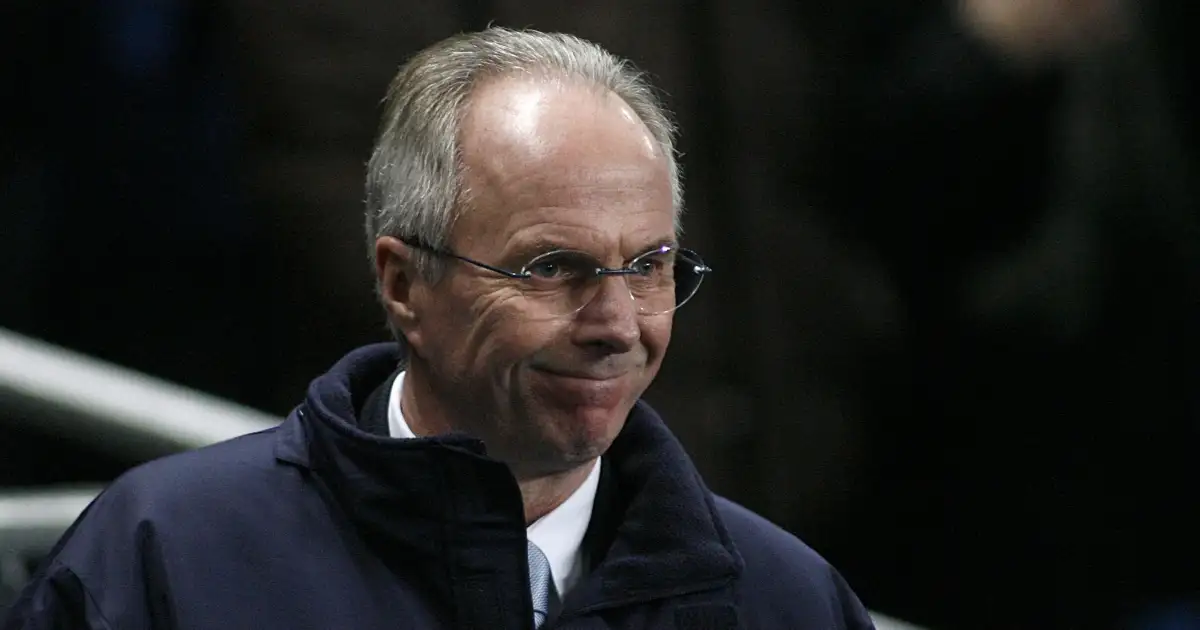 Manchester City manager Sven Goran Eriksson, January 2008.