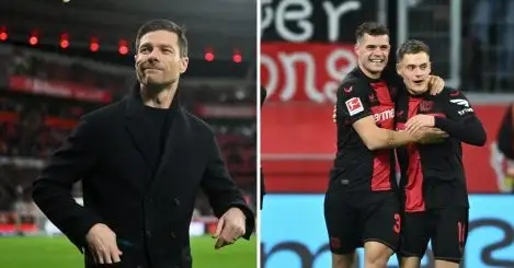 Xabi Alonso falling for Granit Xhaka’s injury fake-out celebration was absolutely priceless