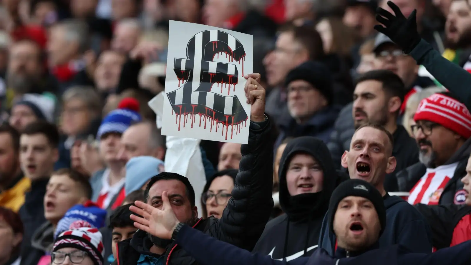 This was after Sunderland decorated part of their stadium in Newcastle colours, bless them.