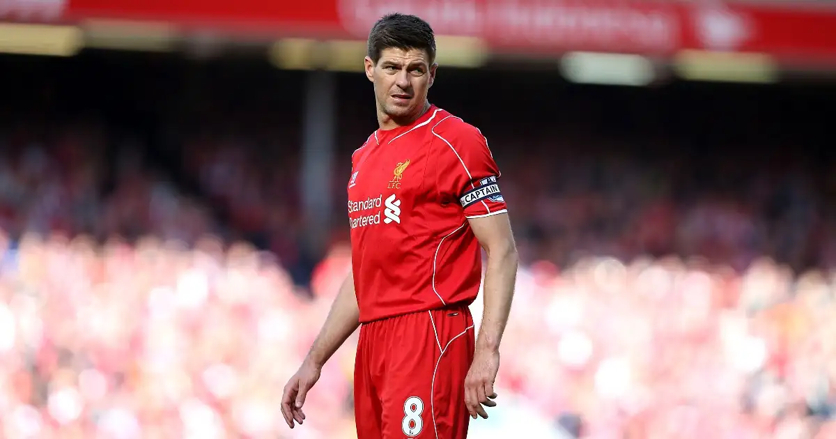 Liverpool captain Steven Gerrard during their defeat to Crystal Palace at Anfield, Liverpool, March 2015.