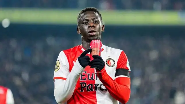 Rotterdam - Yankuba Minteh of Feyenoord during the Eredivisie match between Feyenoord v Heracles Almelo at Stadion Feijenoord De Kuip on 10 March 2024 in Rotterdam, The Netherlands.