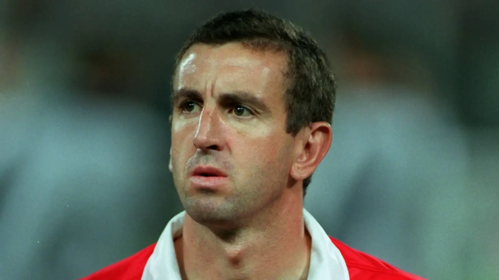 Nigel Winterburn before the UEFA Champions League match between Fiorentina and Arsenal in Florence, Italy, September 1999.