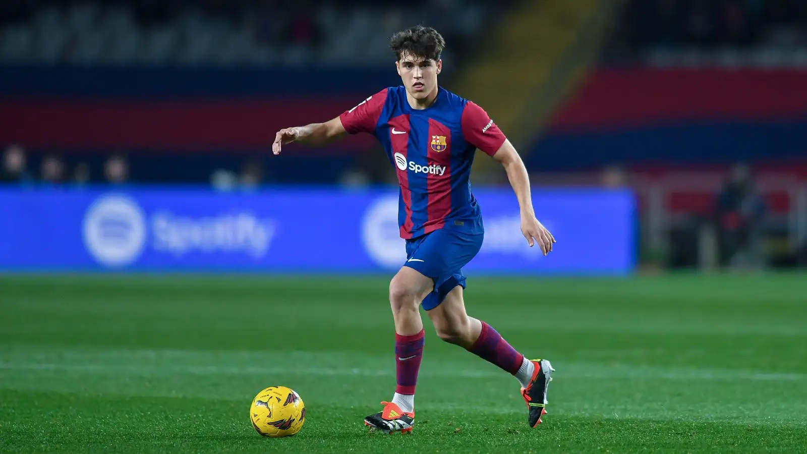 Barcelona, Esp. 08th Mar, 2024. FC BARCELONA vs RCD MALLORCA. March 07, 2024 Cubarsí (33) of FC Barcelona during the match between FC Barcelona and Getafe CF corresponding to the twenty eight day of La Liga EA Sports at Olimpic Stadium Lluis Companys of Montjuïc in Barcelona, Spain.