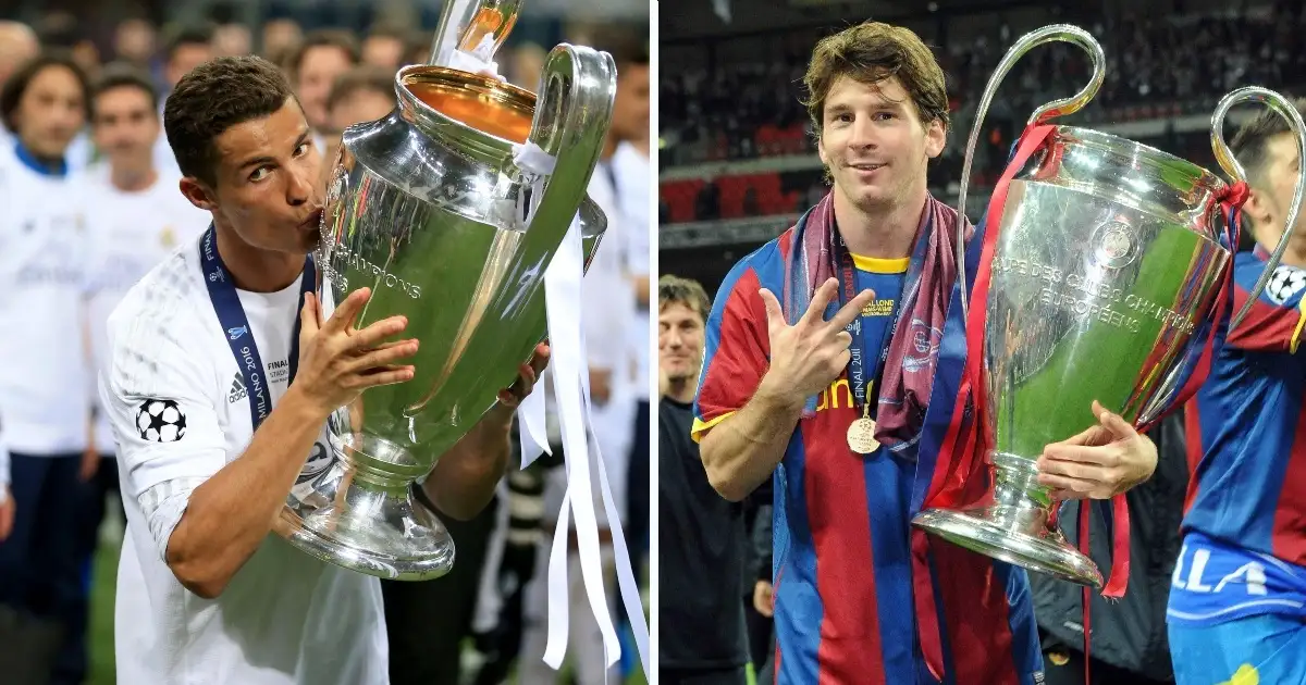 Comparing Lionel Messi’s & Cristiano Ronaldo’s incredible trophy cabinets