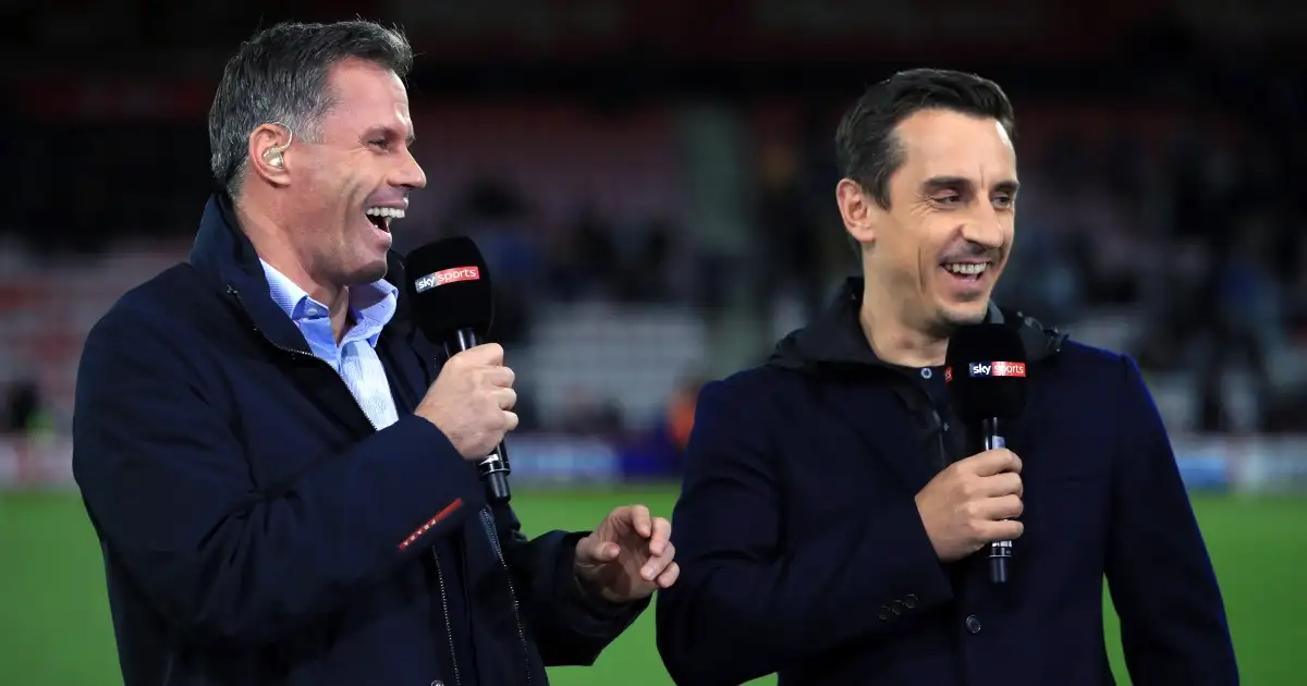 Watch: Gary Neville cheekily trolls Carragher during Origi analysis