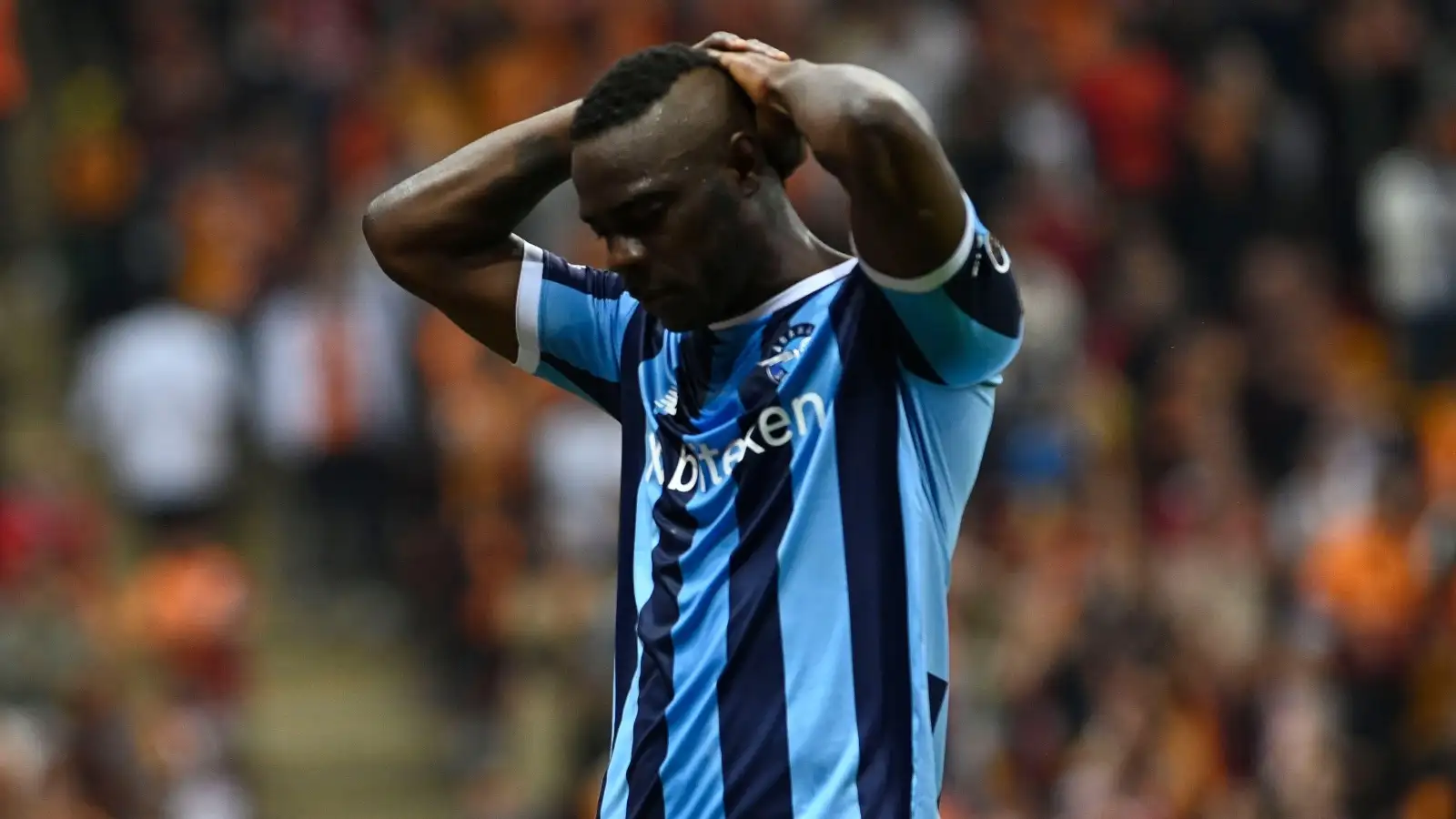 Mario Balotelli of Adana Demirspor during the Turkish Super League football match between Galatasaray and Adana Demirspor at NEF Stadium in Istanbul , Turkey on May 16 , 2022.